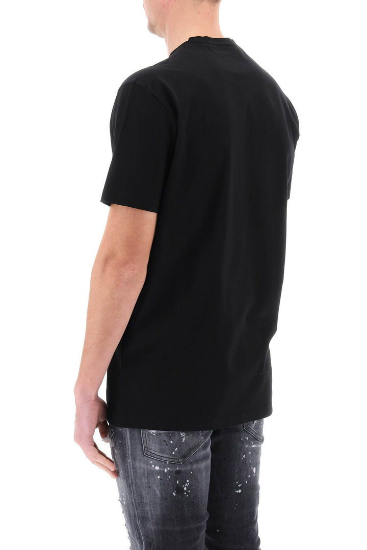 T Shirt Cool Fit Con Strass - Dsquared2 - Uomo