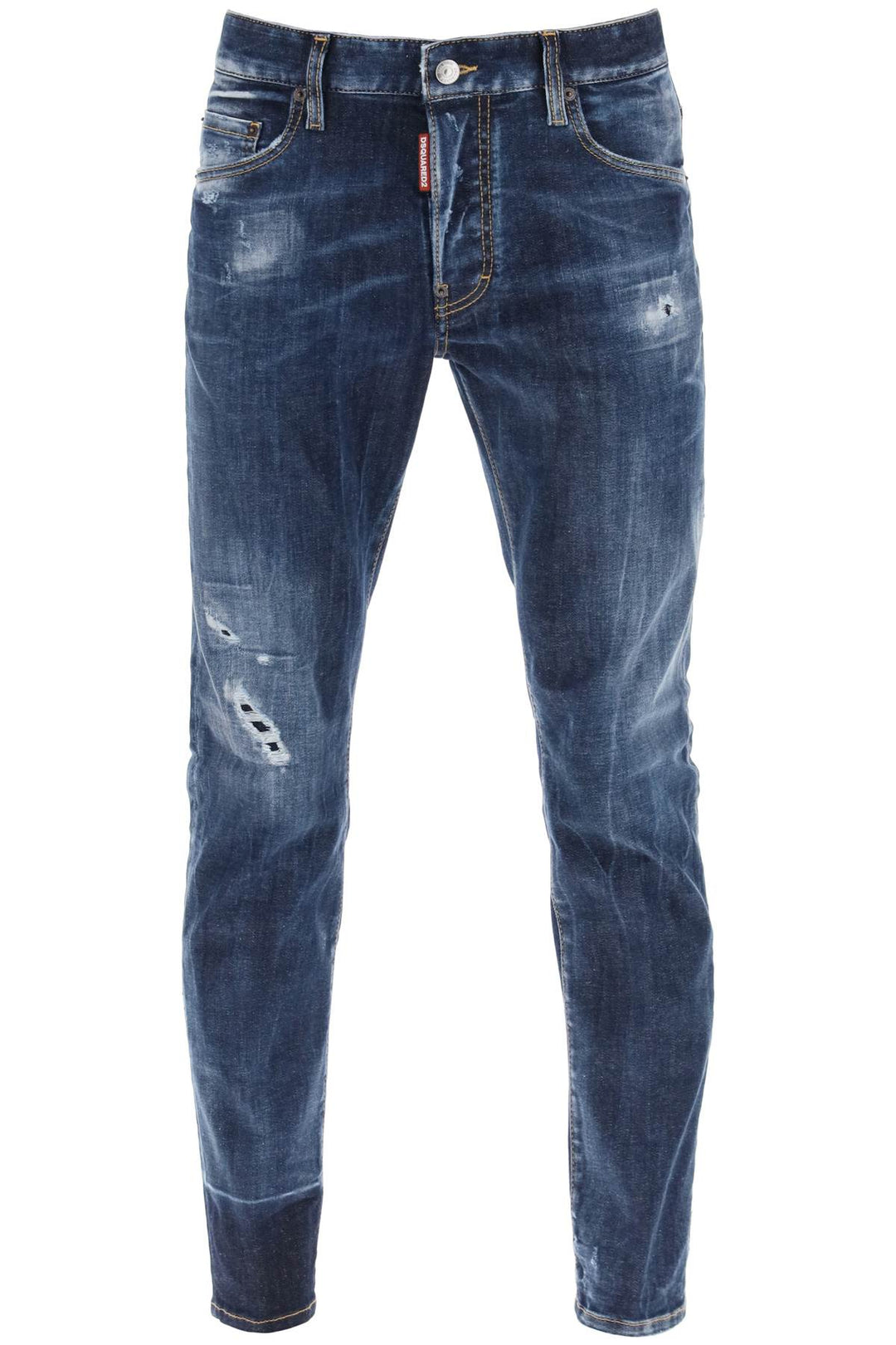 Jeans Skater In Dark Scar Wash - Dsquared2 - Uomo