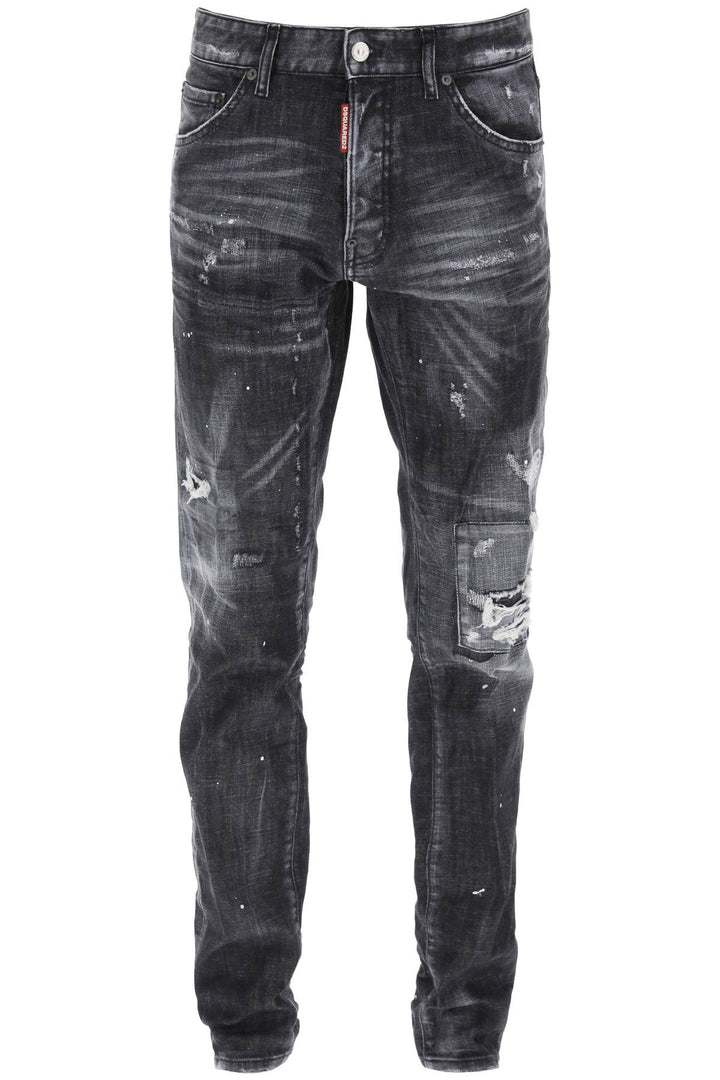 Jeans Cool Guy In Black Ripped Wash - Dsquared2 - Uomo