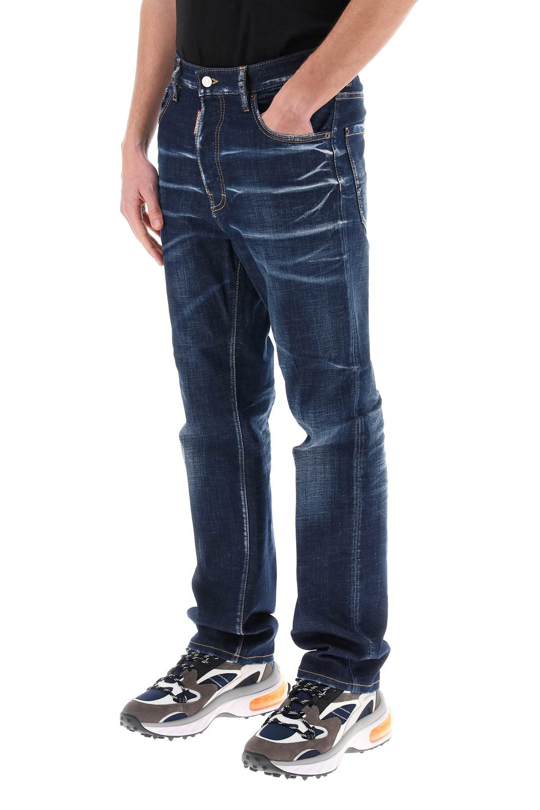 Jeans 642 In Dark Clean Wash - Dsquared2 - Uomo