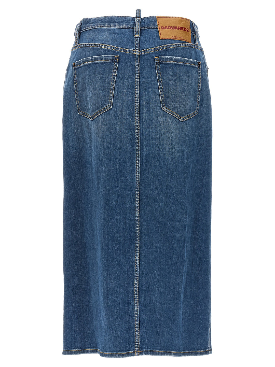 Denim Long Skirt Gonne Blu
