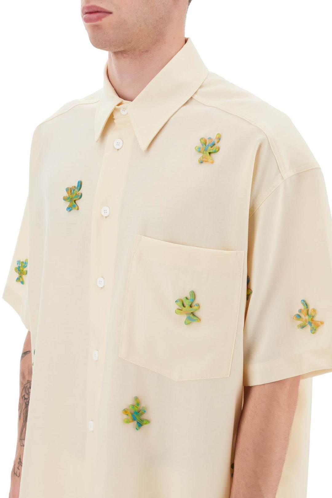 Camicia Con Applicazioni 'Alberello' - Bonsai - Uomo