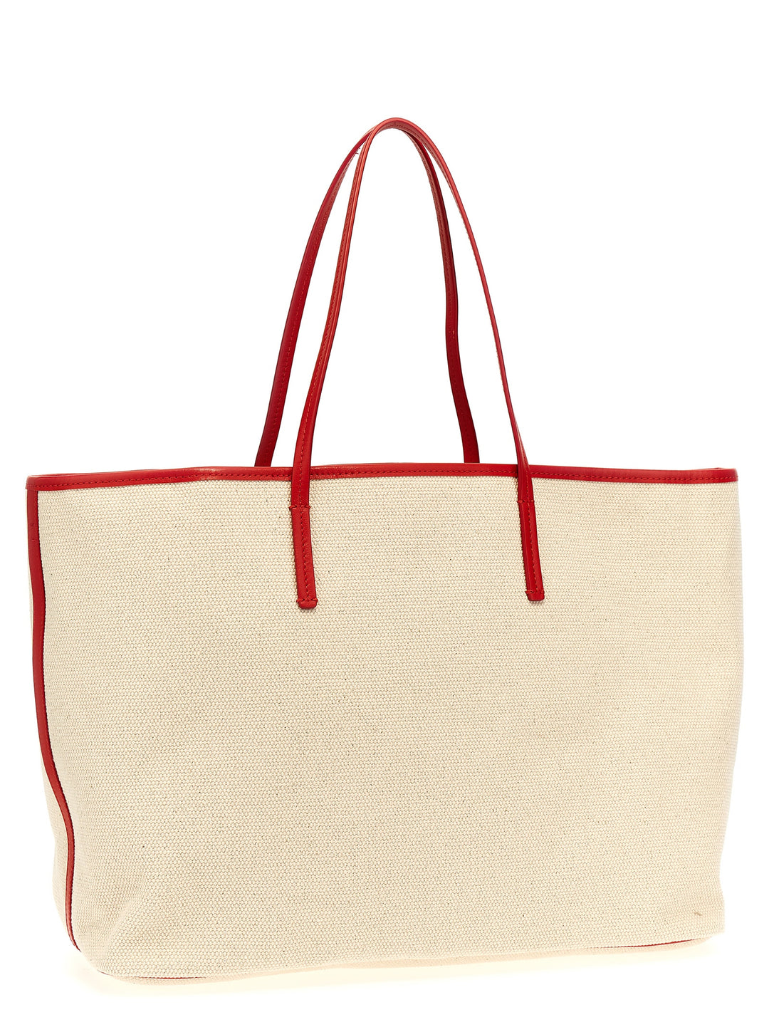 Logo Canvas Shopping Bag Tote Multicolor