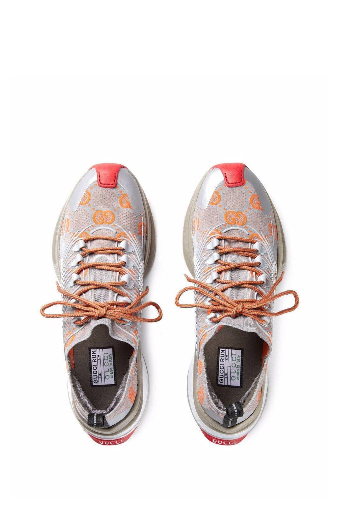 Sneaker Run Grigia e Arancione
