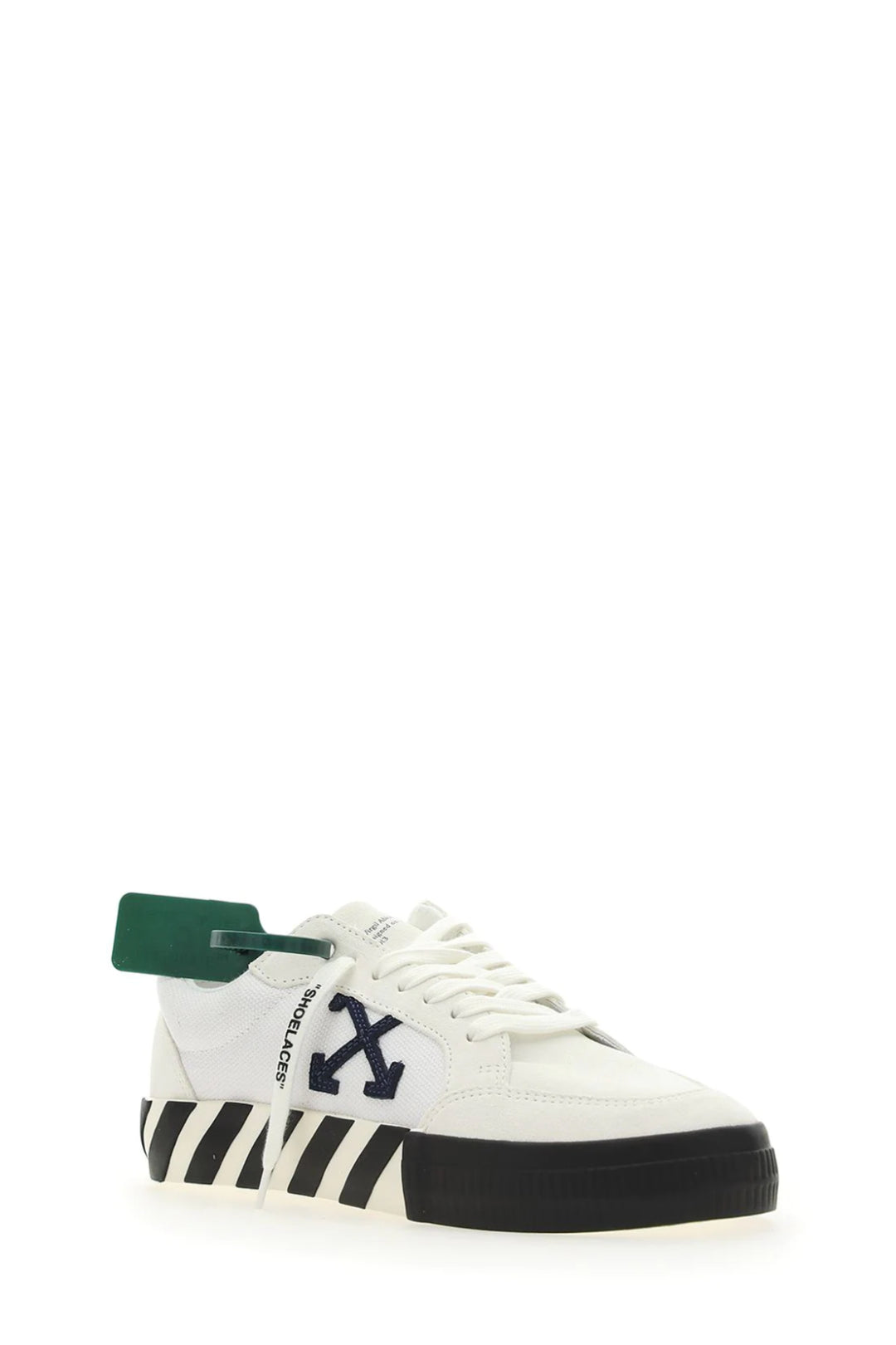 Sneakers Low Vulcanized in Tessuto Bianco