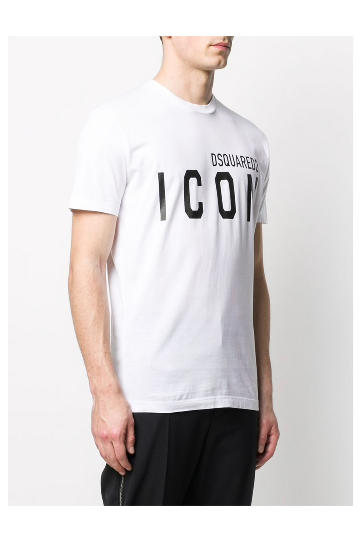 T-shirt Icon in Cotone Bianco