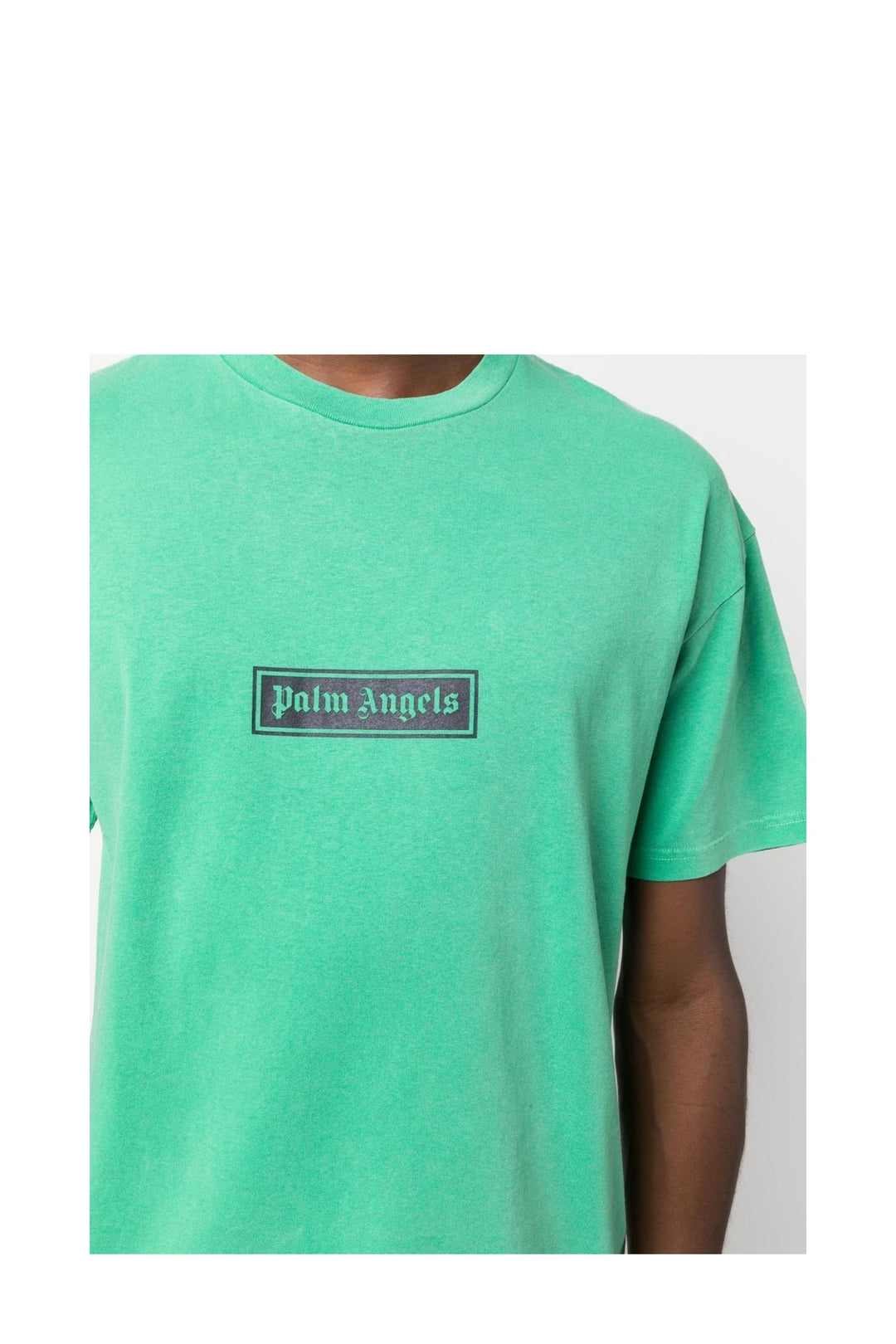 T-shirt in Cotone Verde con Logo