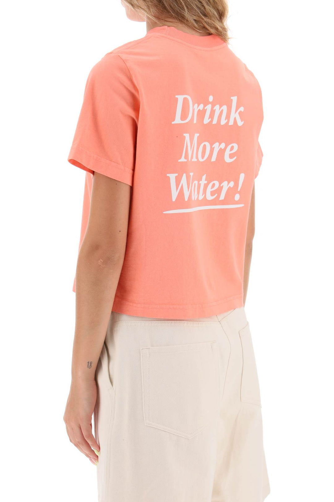 T Shirt Cropped 'Drink More Water' - Sporty Rich - Donna