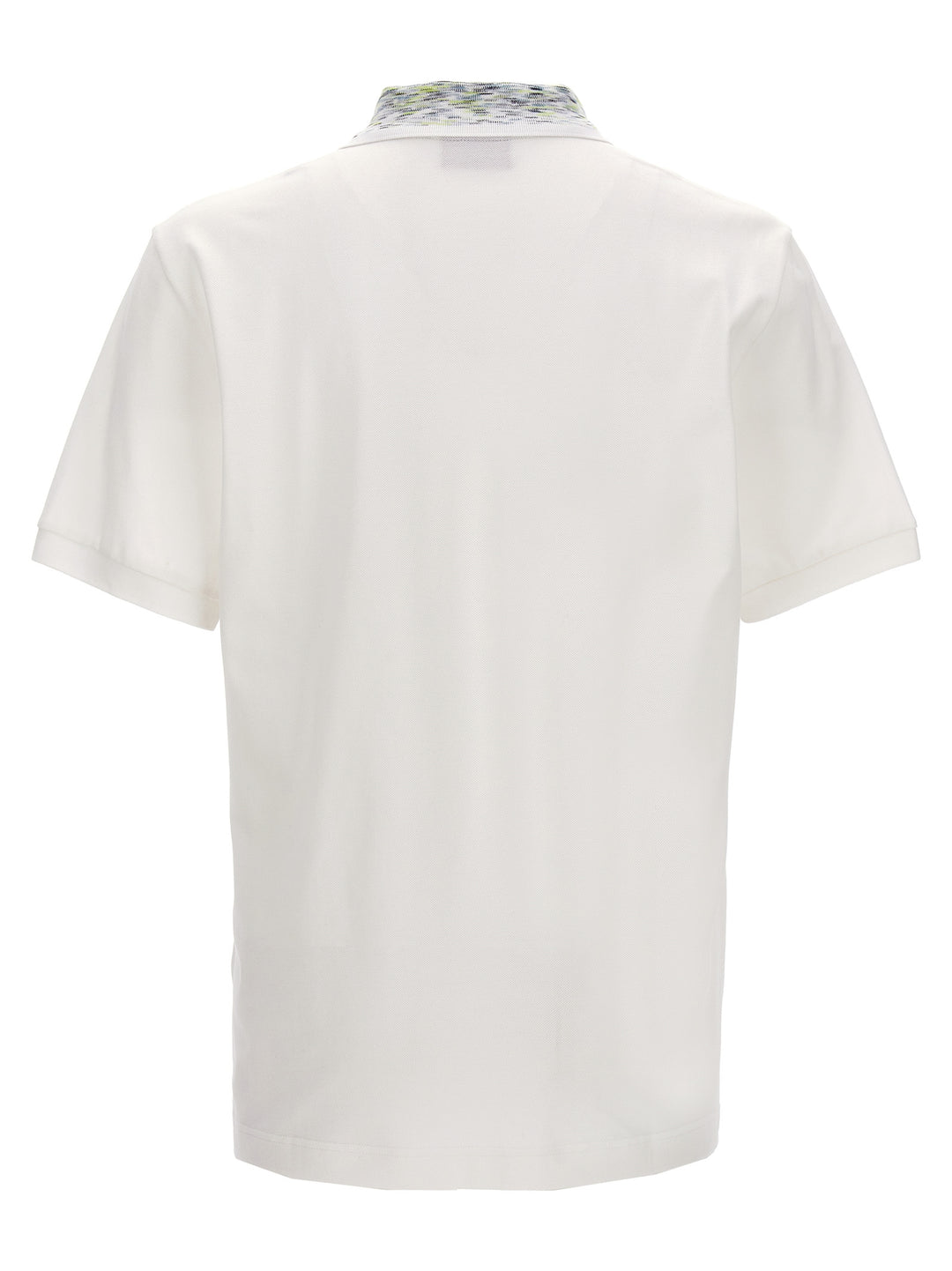 Logo Embroidery  Shirt Polo Bianco