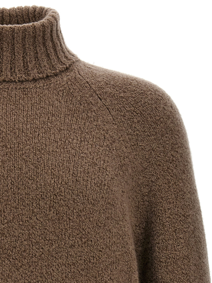 Boucle Silk Cashmere Sweater Maglioni Beige