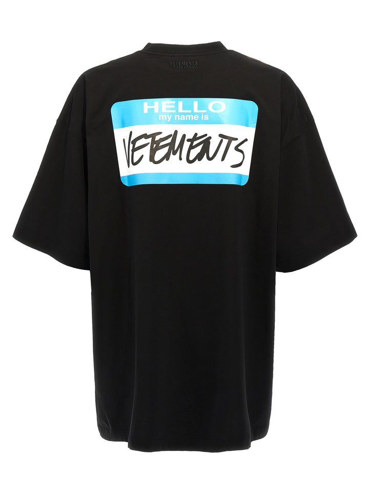 My Name Is Vetements T Shirt Nero
