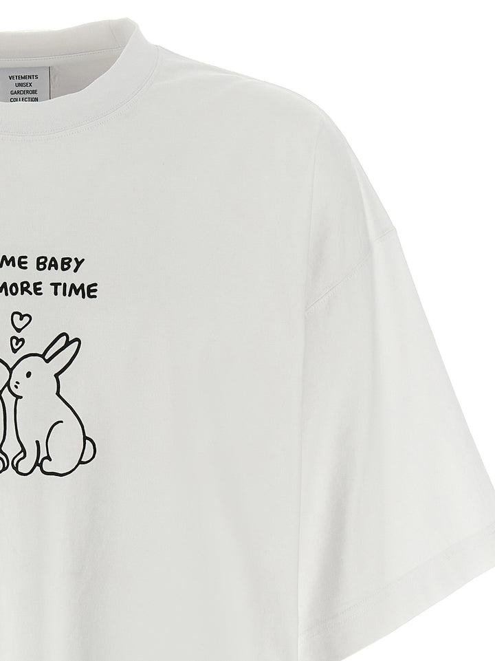 Kissing Bunnies T Shirt Bianco