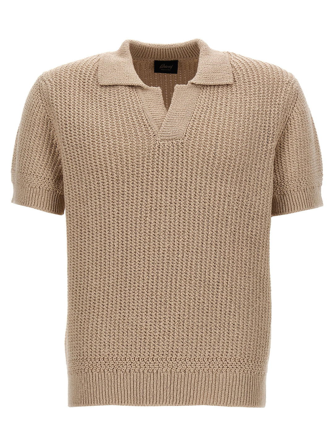 Knitted  Shirt Polo Beige