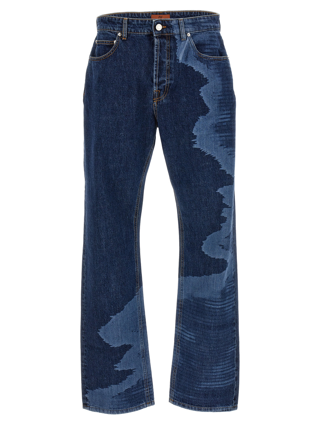 Printed Jeans Blu