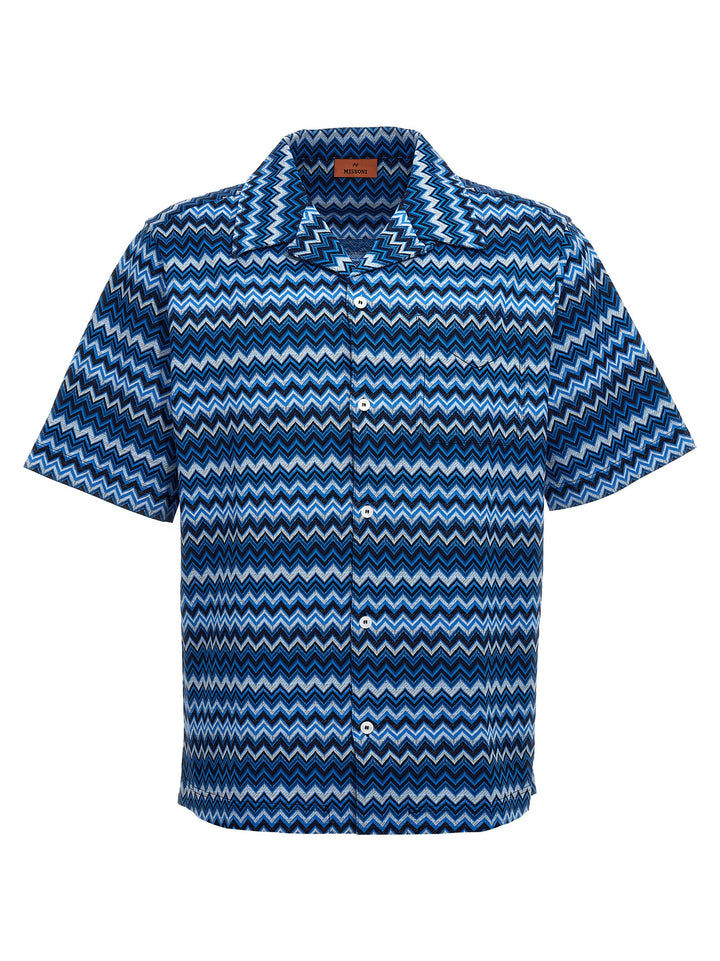 Short-Sleeved Shirt Camicie Blu