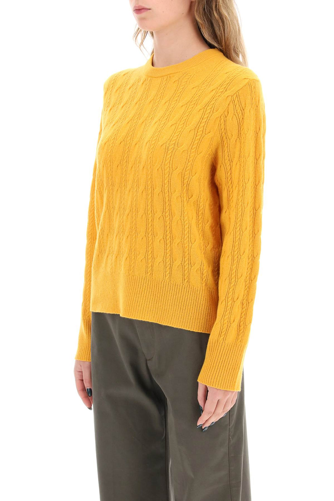 Pullover In Cashmere A Trecce Twin Cable - Guest In Residence - Donna