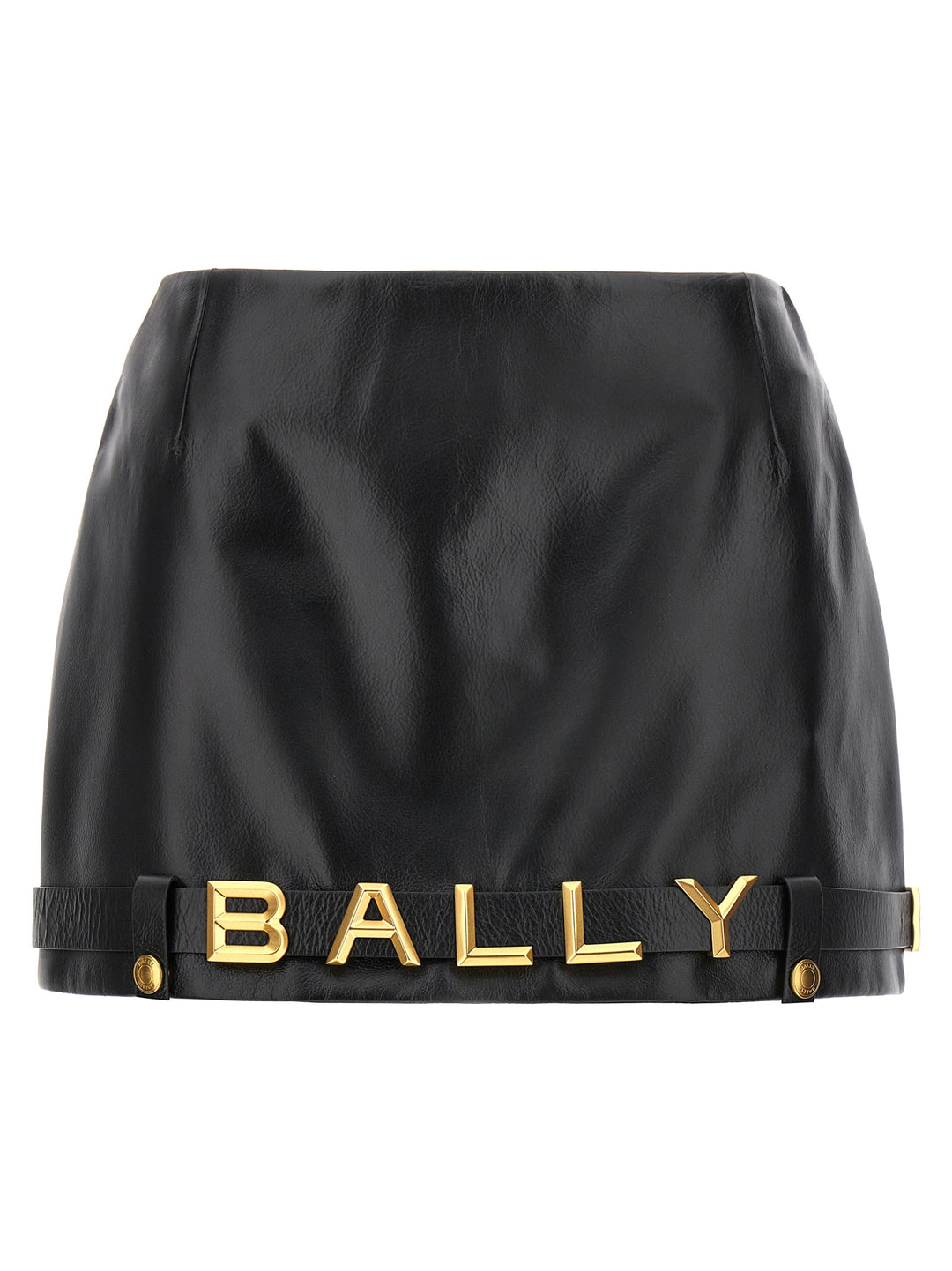 Leather Mini Skirt Gonne Nero