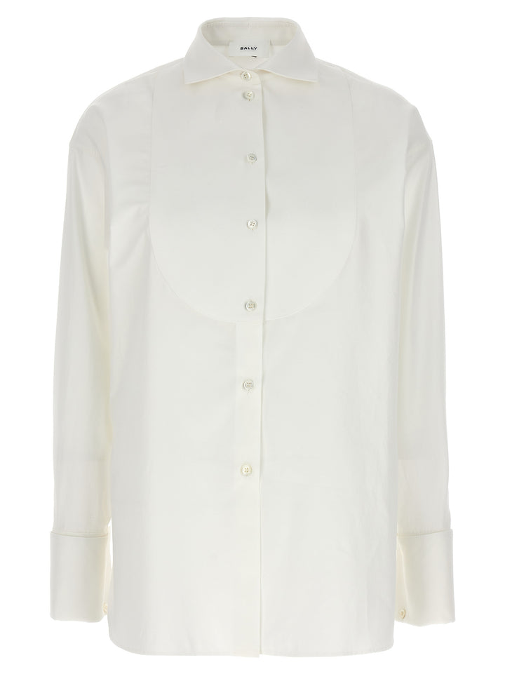 Bally Plastron Shirt Camicie - Bianco | e7ff8ec6b8de94c5be4735e5ba9f1c85d6a142c1