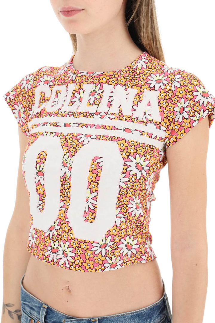 T Shirt Cropped 'Hi Liter' - Collina Strada - Donna