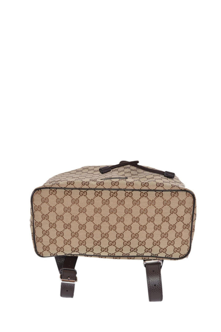 Zaino GG supreme in tela marrone-Gucci-Wanan Luxury