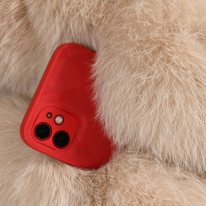 Gilet Ami Beige in Pelliccia di Volpe