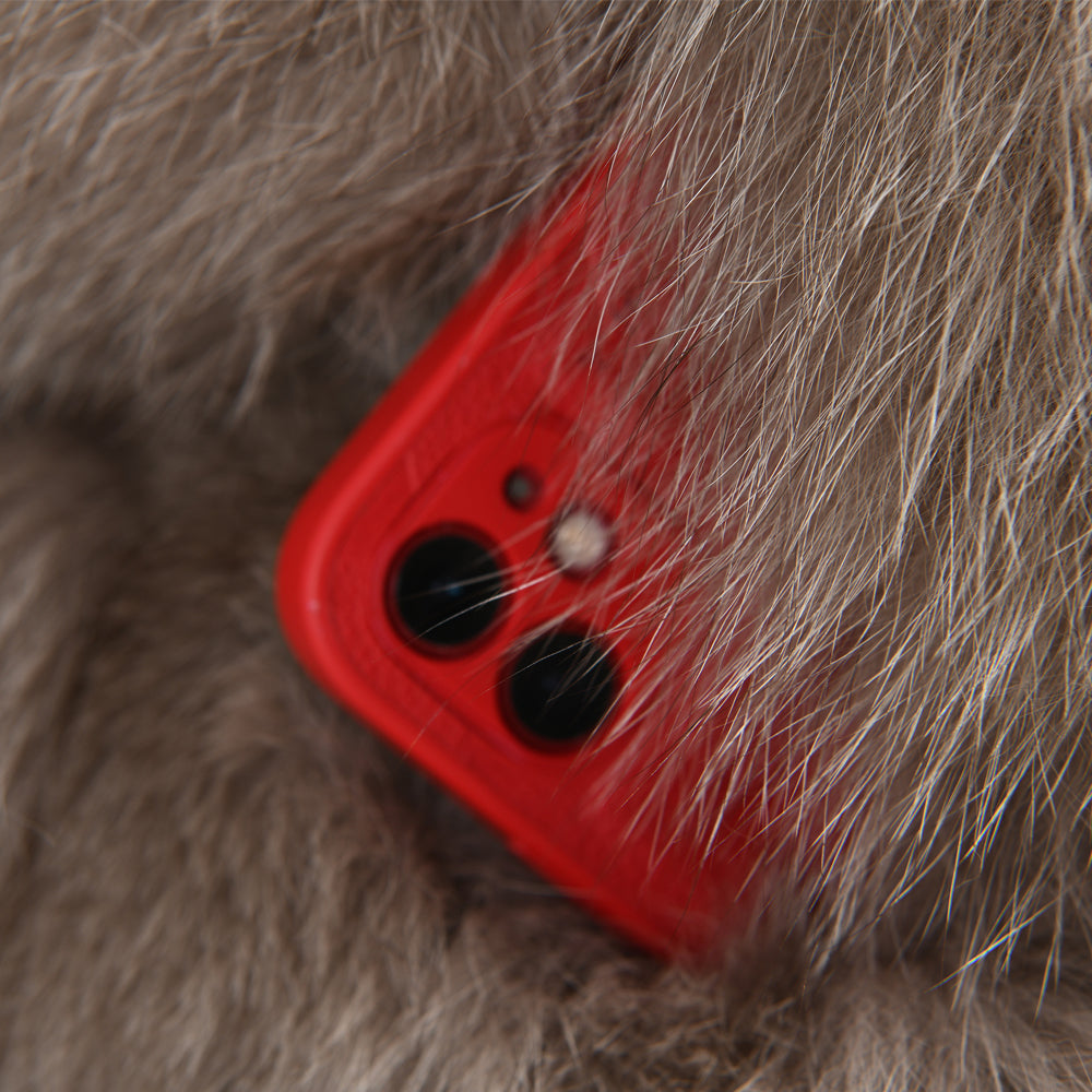 Gilet Ami Kaki in Pelliccia di Volpe