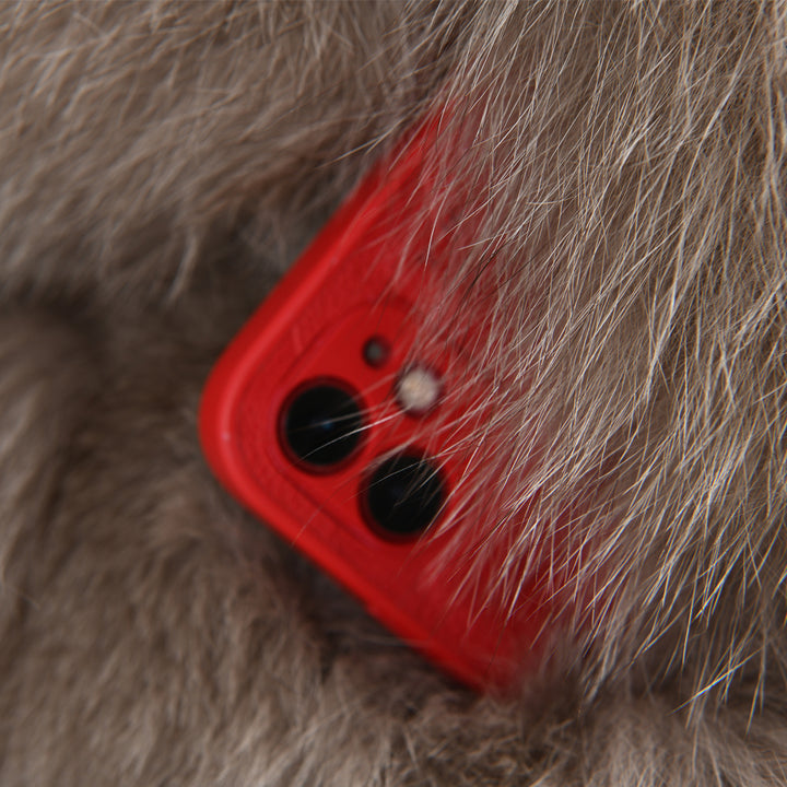 Gilet Ami Kaki in Pelliccia di Volpe