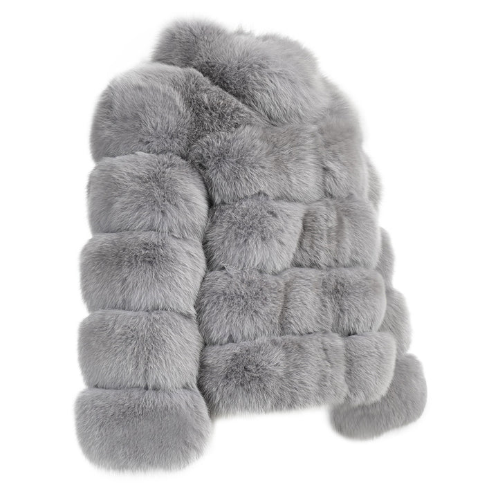 Giacca Enry Grigia in Pelliccia di Volpe