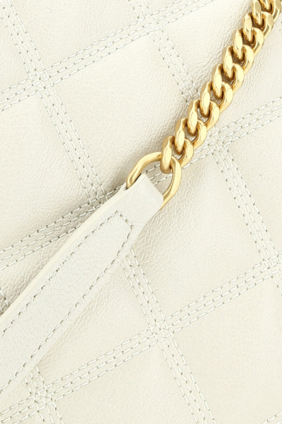 Borsa Becky con catena in pelle bianco-Saint Laurent-Wanan Luxury
