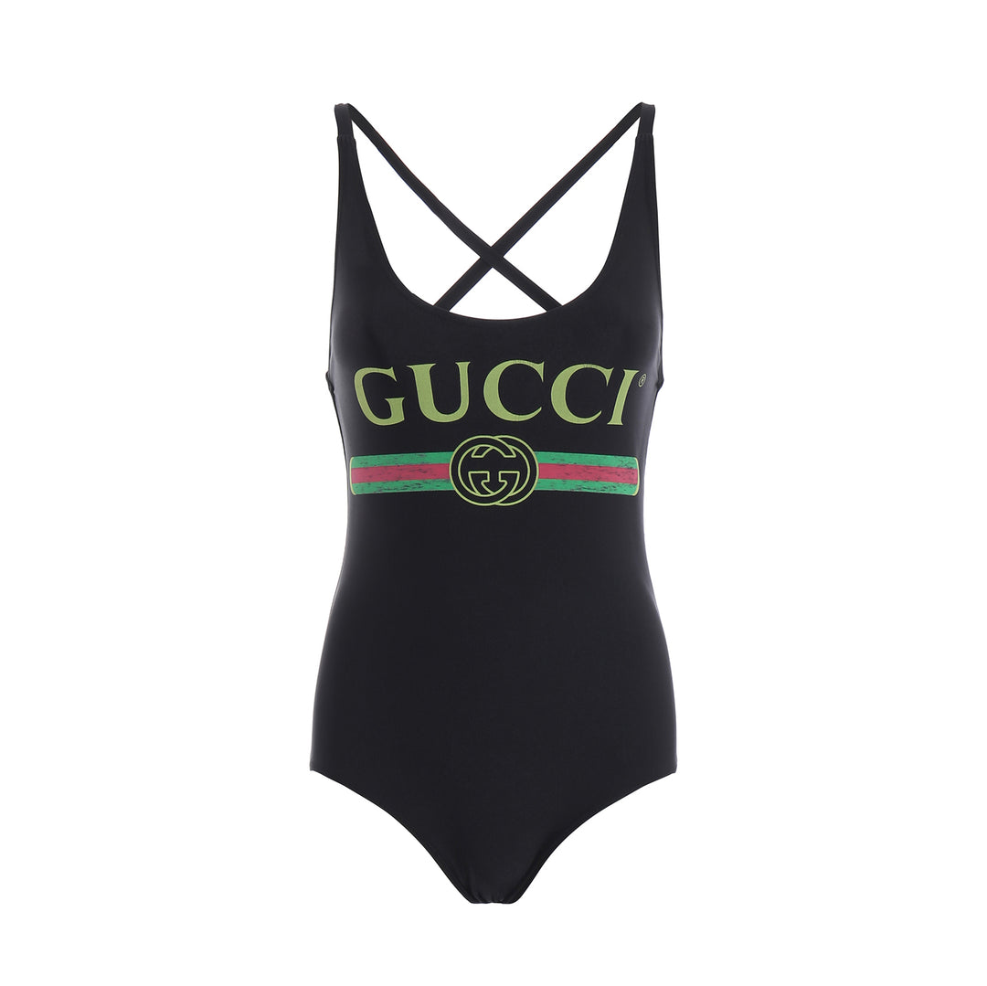 Costume intero con logo-Gucci-Wanan Luxury