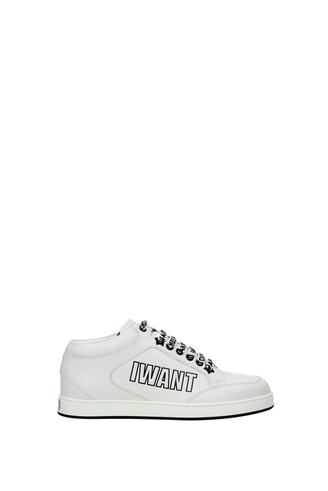 Sneakers Miami Pelle Bianco - Jimmy Choo - Donna