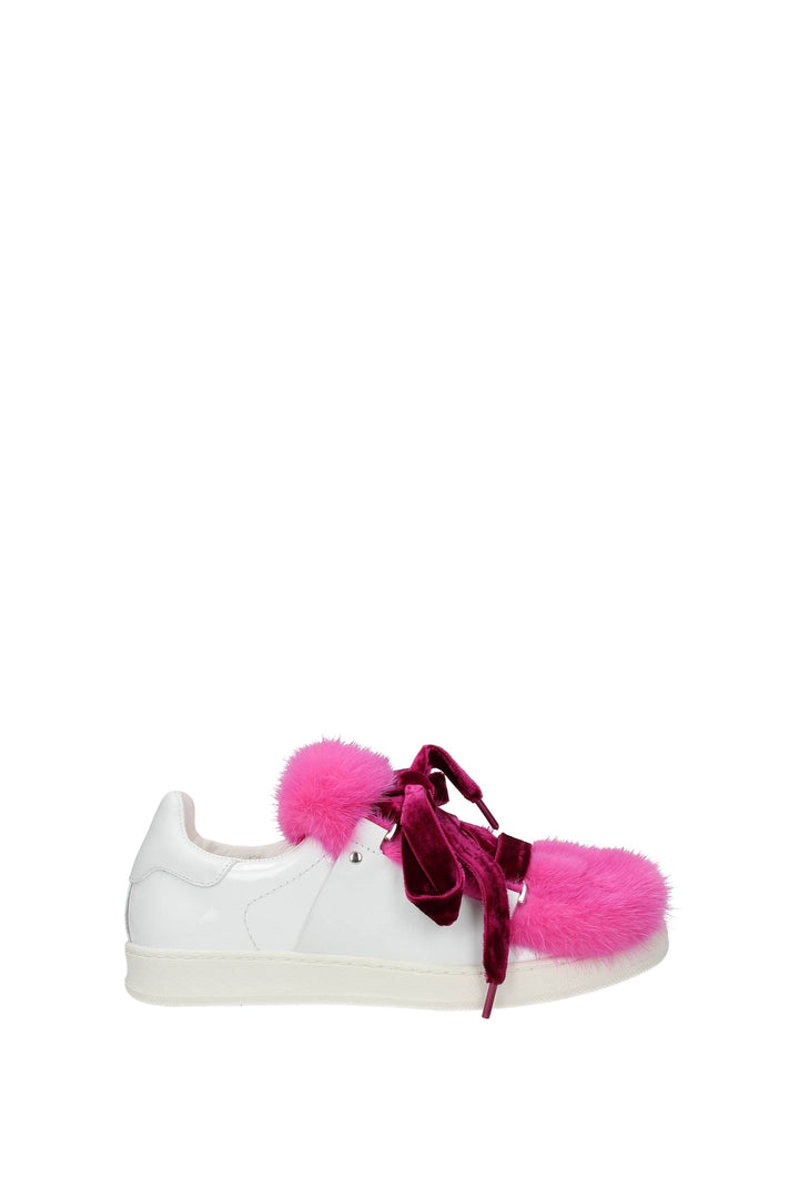 Sneakers Ambre Vernice Bianco Fuxia - Moncler - Donna