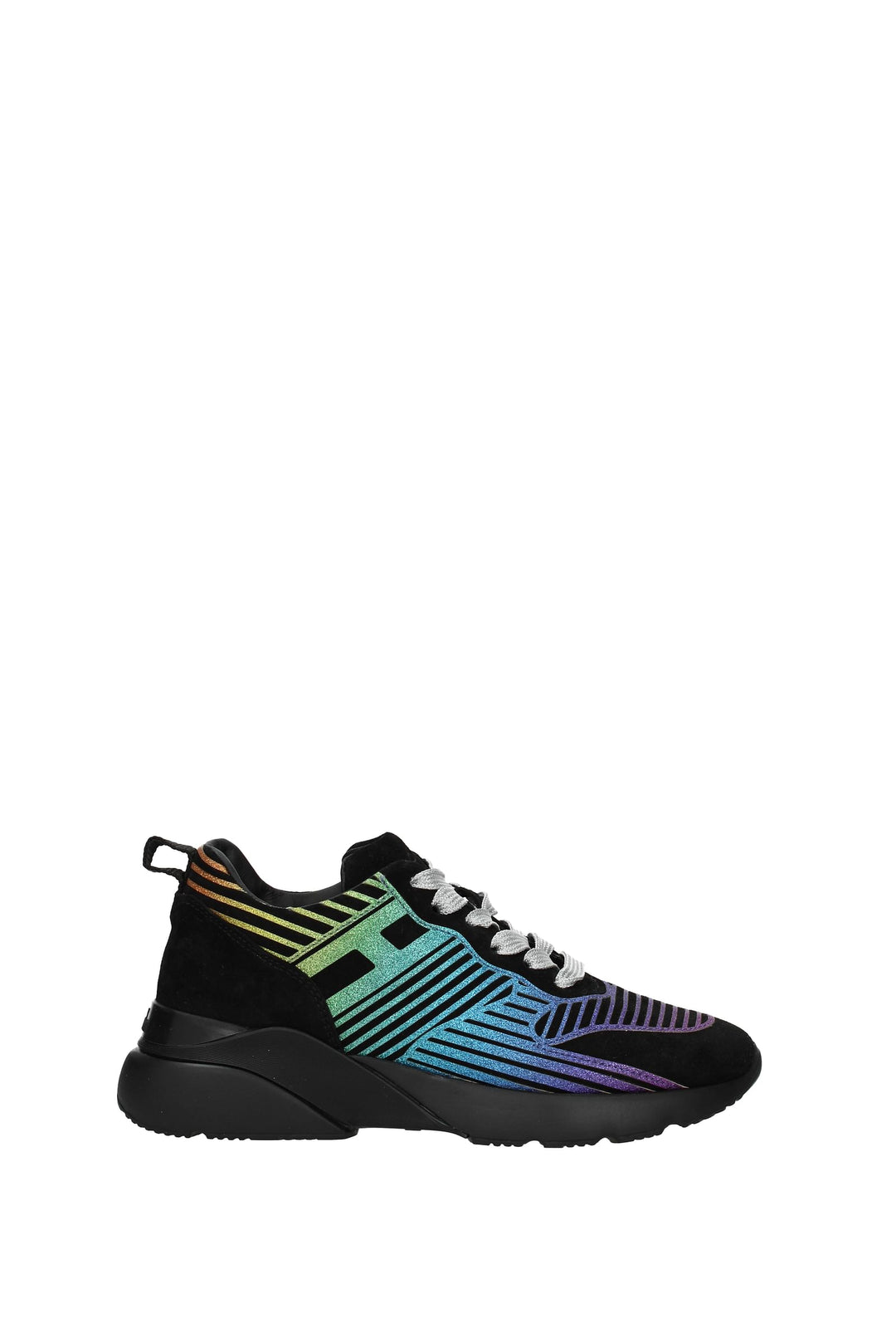 Sneakers Active Camoscio Nero Multicolore - Hogan - Donna