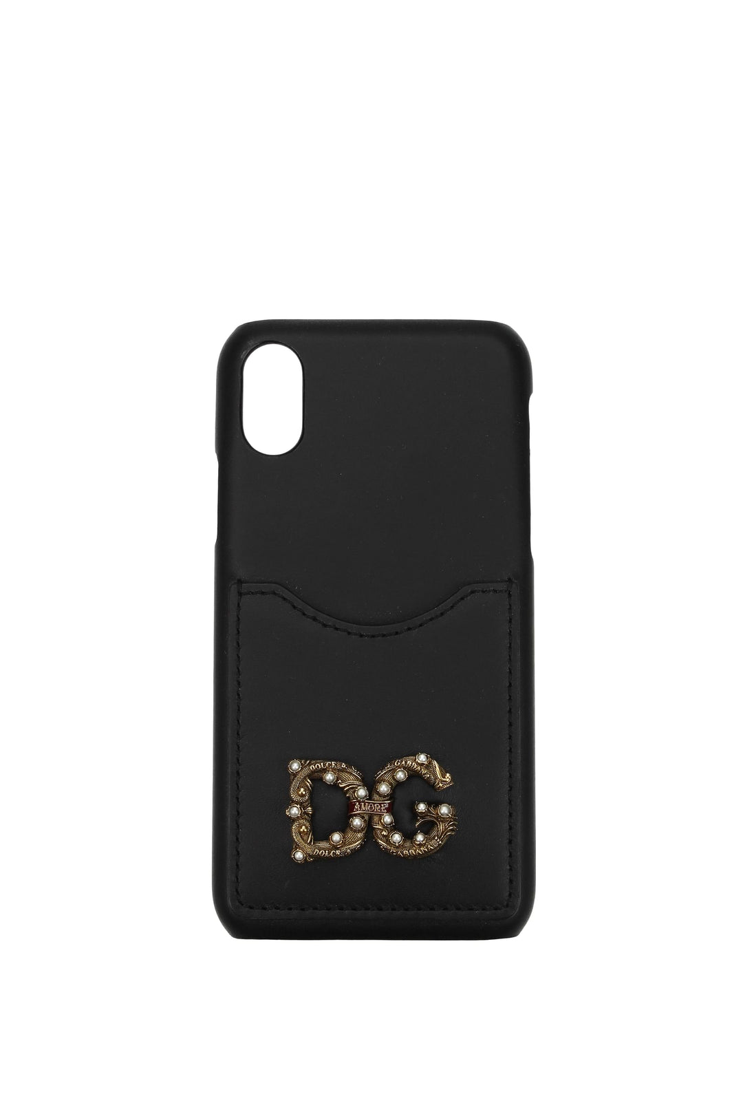 Porta I Phone Iphone X Pelle Nero - Dolce&Gabbana - Donna