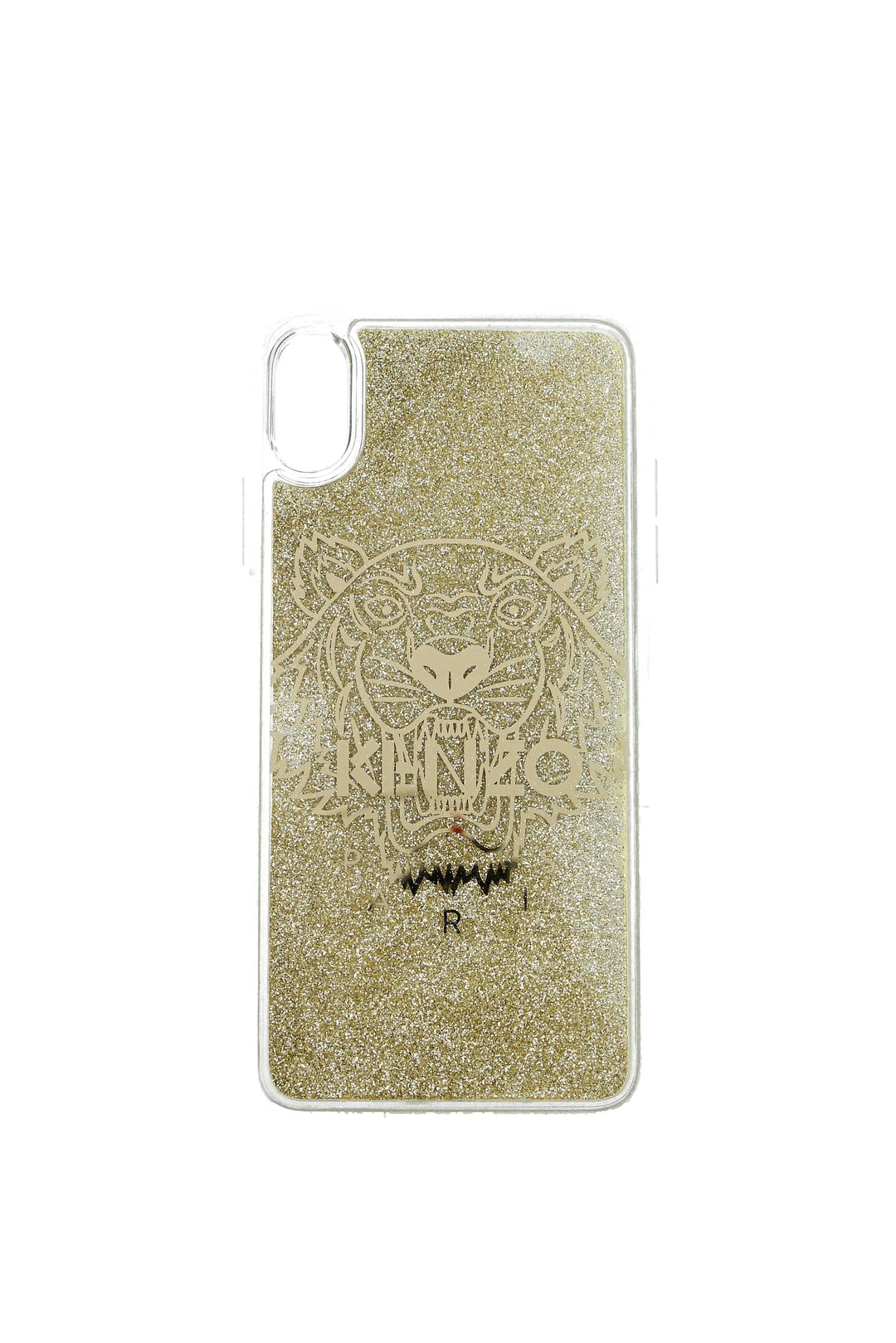 Porta I Phone Xs Max Plastica Trasparente Oro - Kenzo - Donna
