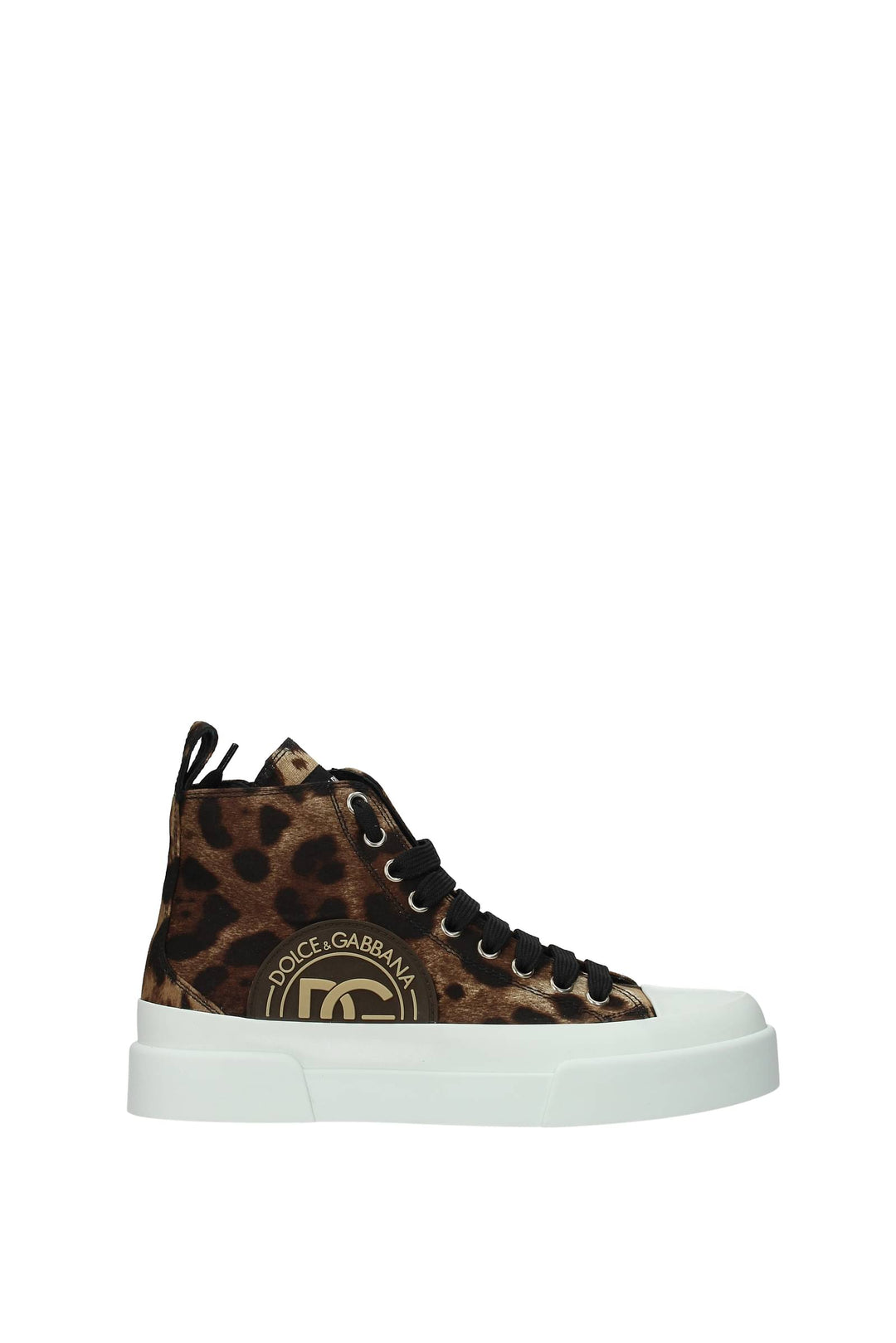 Sneakers Tessuto Marrone Leopardato - Dolce&Gabbana - Donna