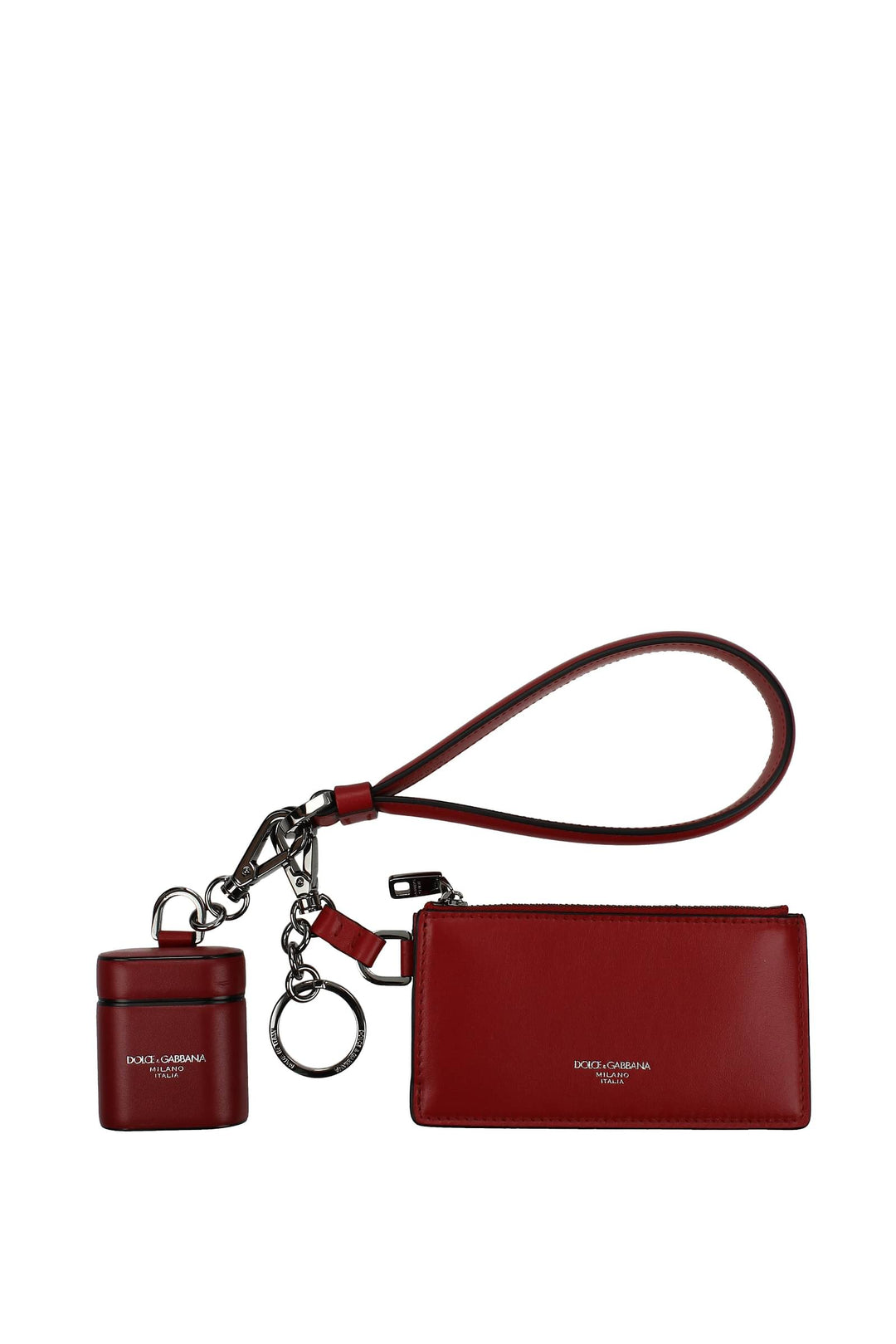 Portamonete Airpods Case Second Generation Pelle Rosso Rosso Scuro - Dolce&Gabbana - Donna