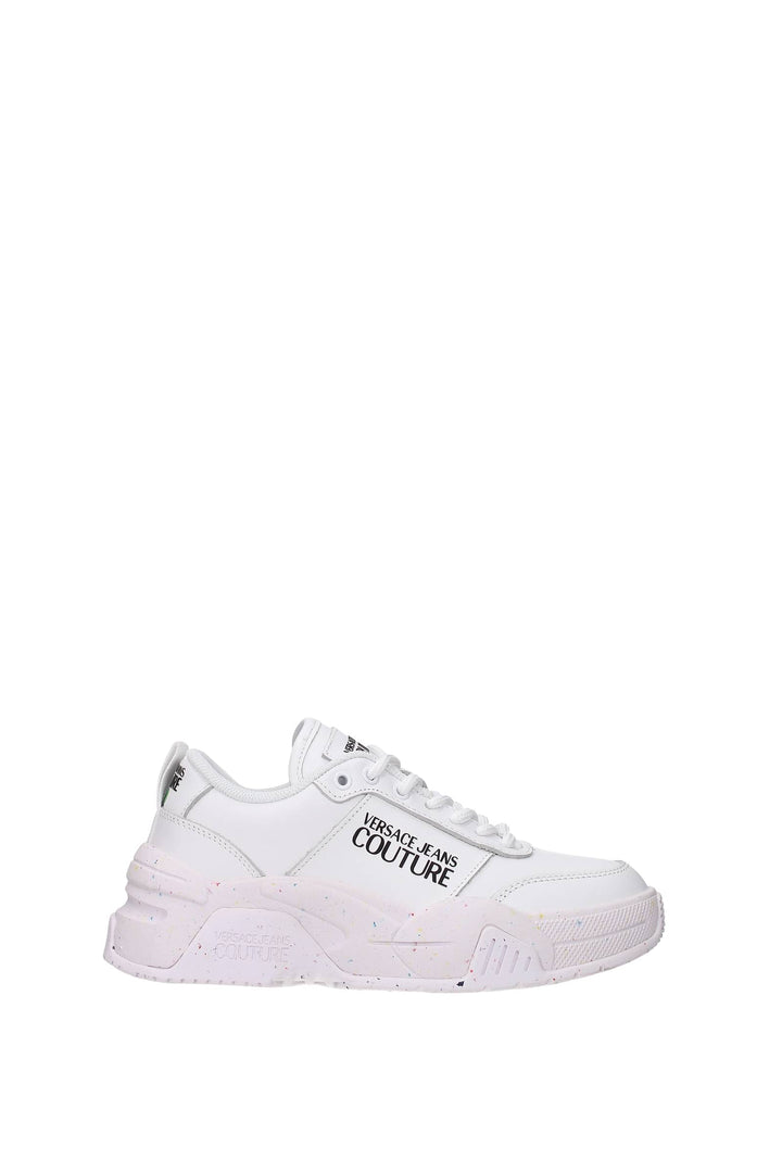 Sneakers Couture Eco Pelle Bianco Bianco Ottico - Versace Jeans - Donna