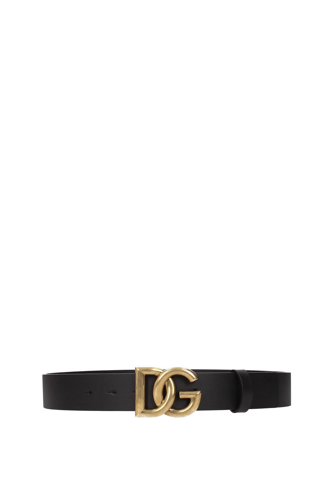 Cinture Regular Pelle Nero Oro - Dolce&Gabbana - Uomo