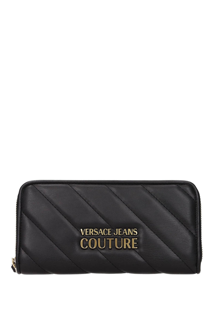 Portafogli Couture Poliuretano Nero - Versace Jeans - Donna