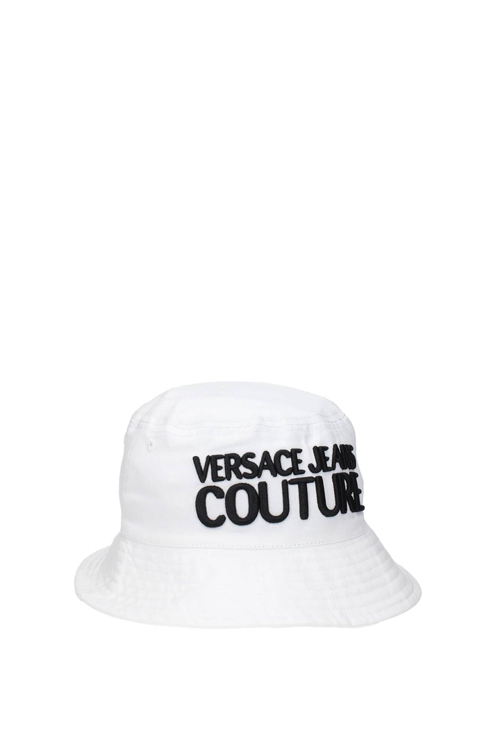 Cappelli Couture Cotone Bianco Nero - Versace Jeans - Uomo