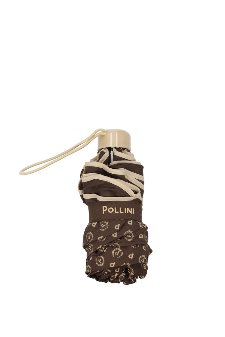 Ombrelli Poliestere Marrone Beige - Pollini - Donna