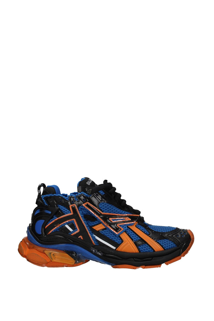 Sneakers Runner Tessuto Blu Arancione - Balenciaga - Uomo