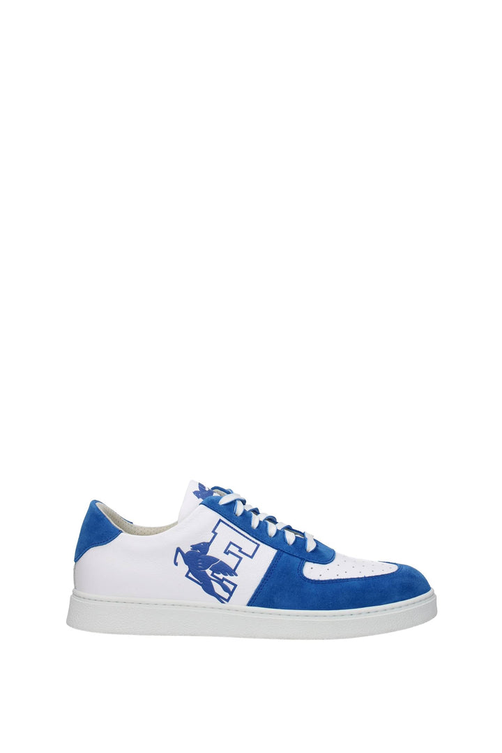 Sneakers Pelle Bianco Azzurro - Etro - Uomo