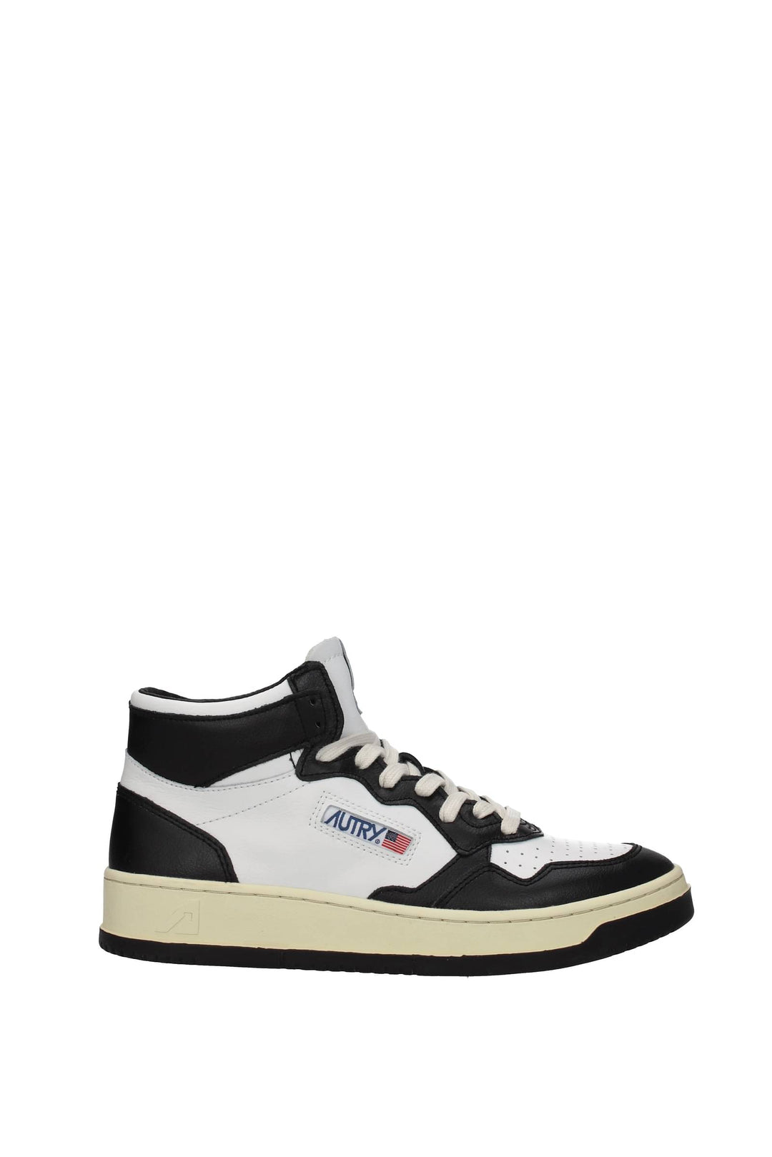 Sneakers Pelle Bianco Nero - Autry - Uomo