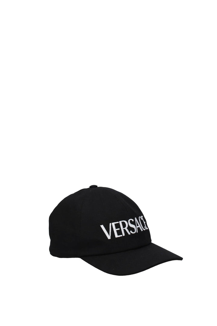 Cappelli Cotone Nero Bianco - Versace - Donna