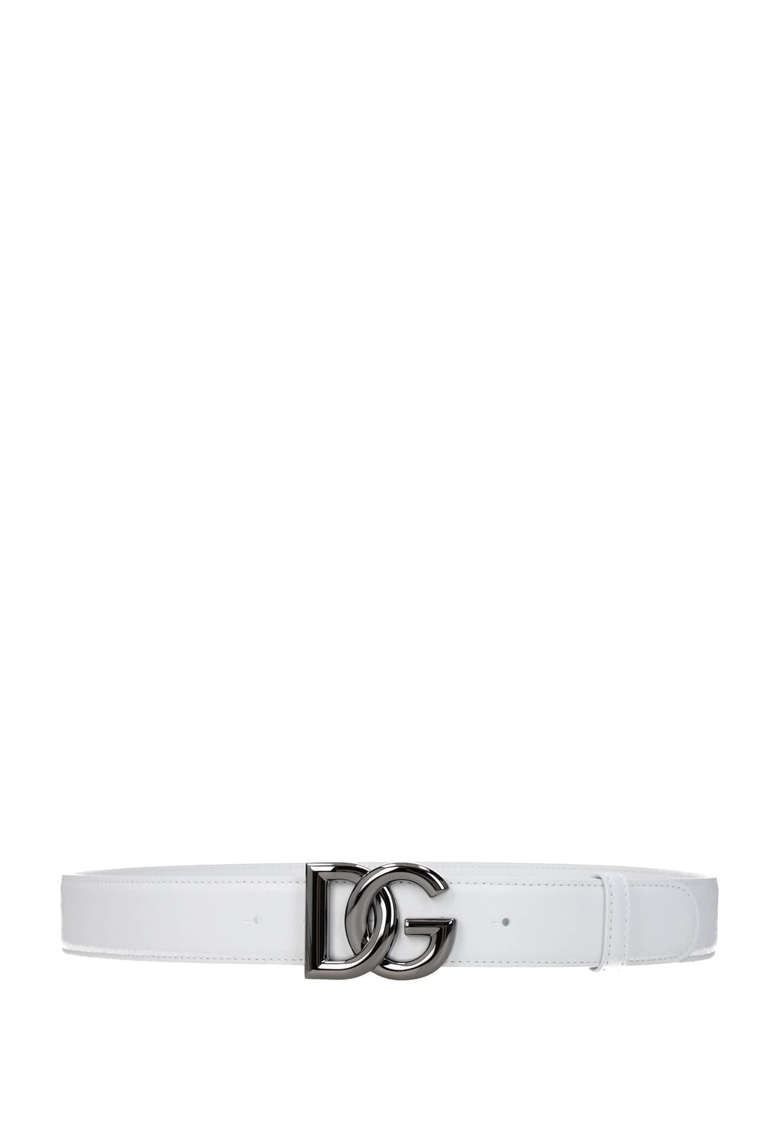 Cinture Regular Pelle Bianco Bianco Ottico - Dolce&Gabbana - Uomo