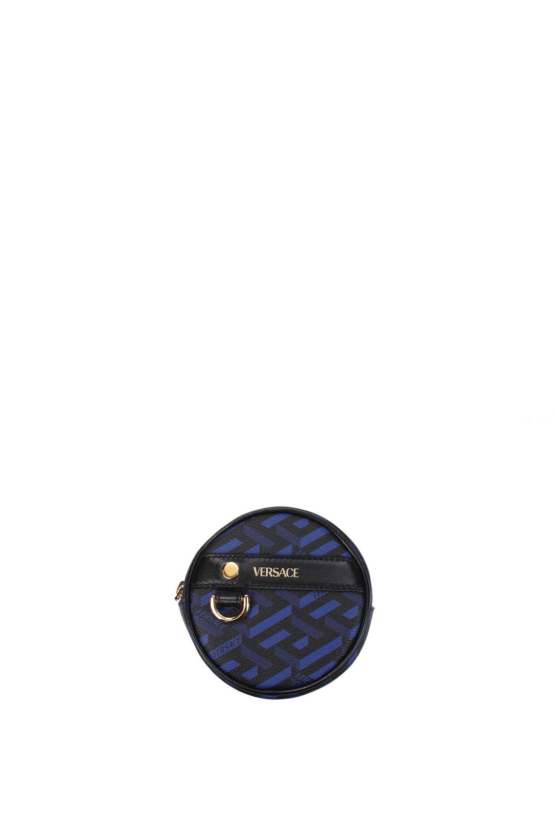 Pochette Pelle Blu Nero - Versace - Donna