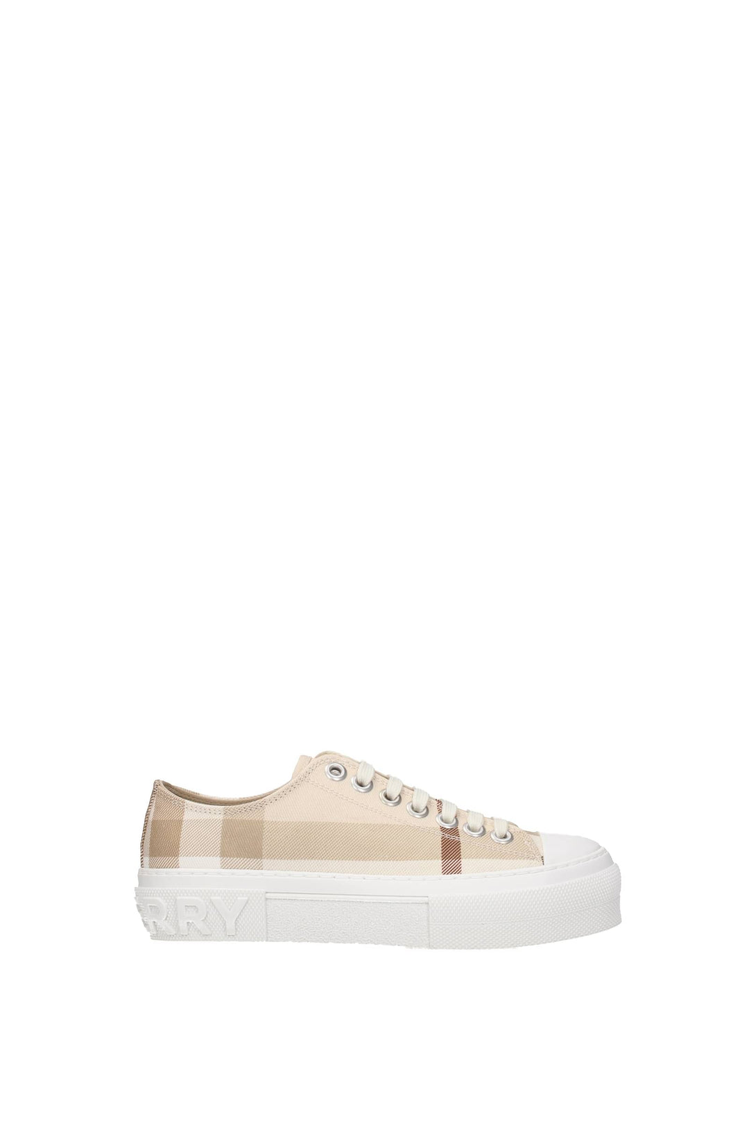 Sneakers Cotone Beige Fawn - Burberry - Donna