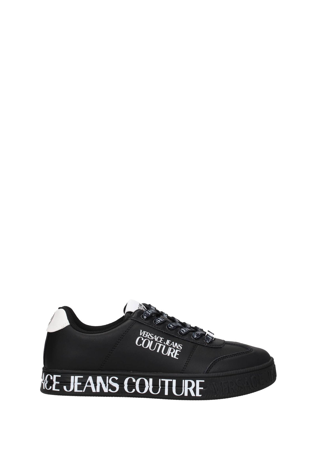 Versace Jeans Sneakers Couture Pelle Nero Bianco - Versace Jeans Couture - Uomo